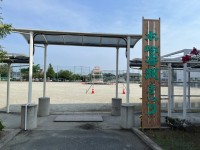 まつり看板と櫓