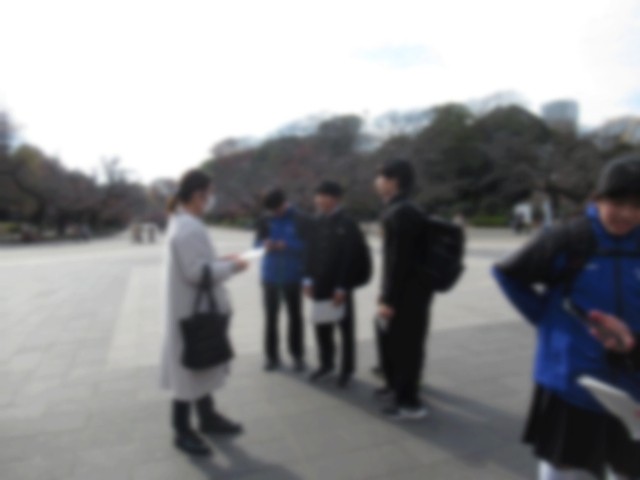 上野公園でチェック